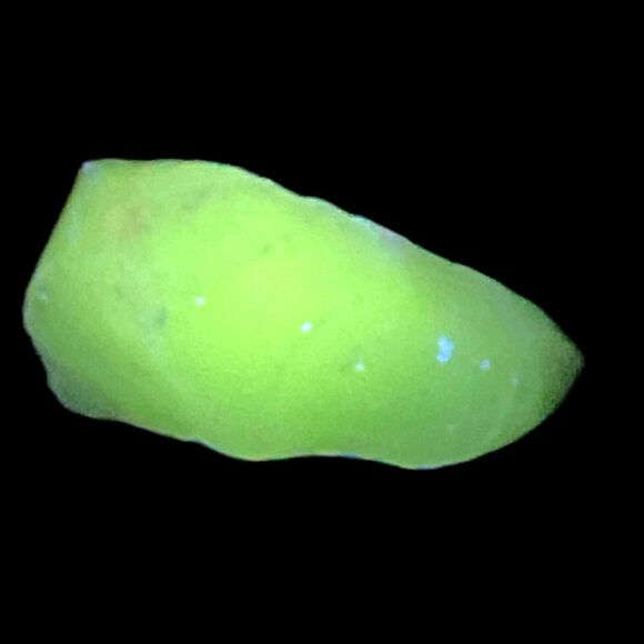 Pale Blue Art Glass Cullet Glowing Manganese Slag Glass #5GM7 - Picture 1 of 7